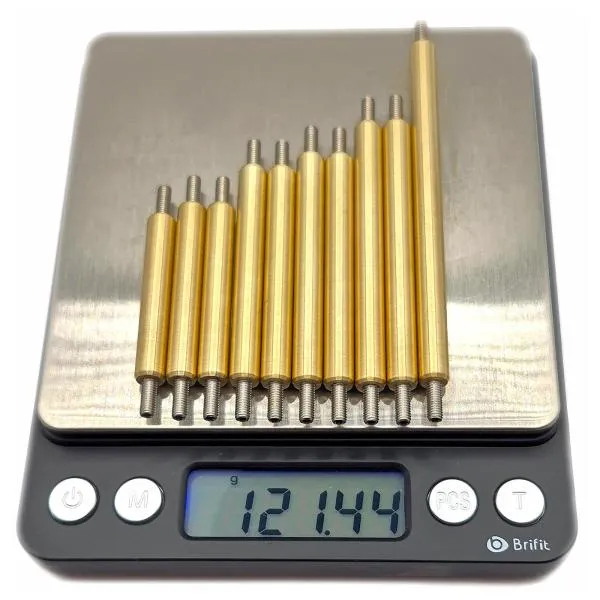 10 pieces crawler links with a total weight of 121 grams